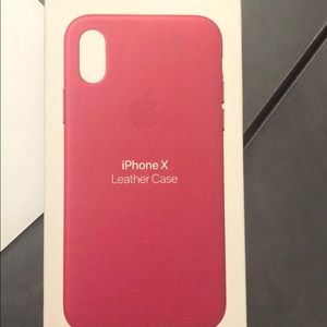 Leather iPhone X case